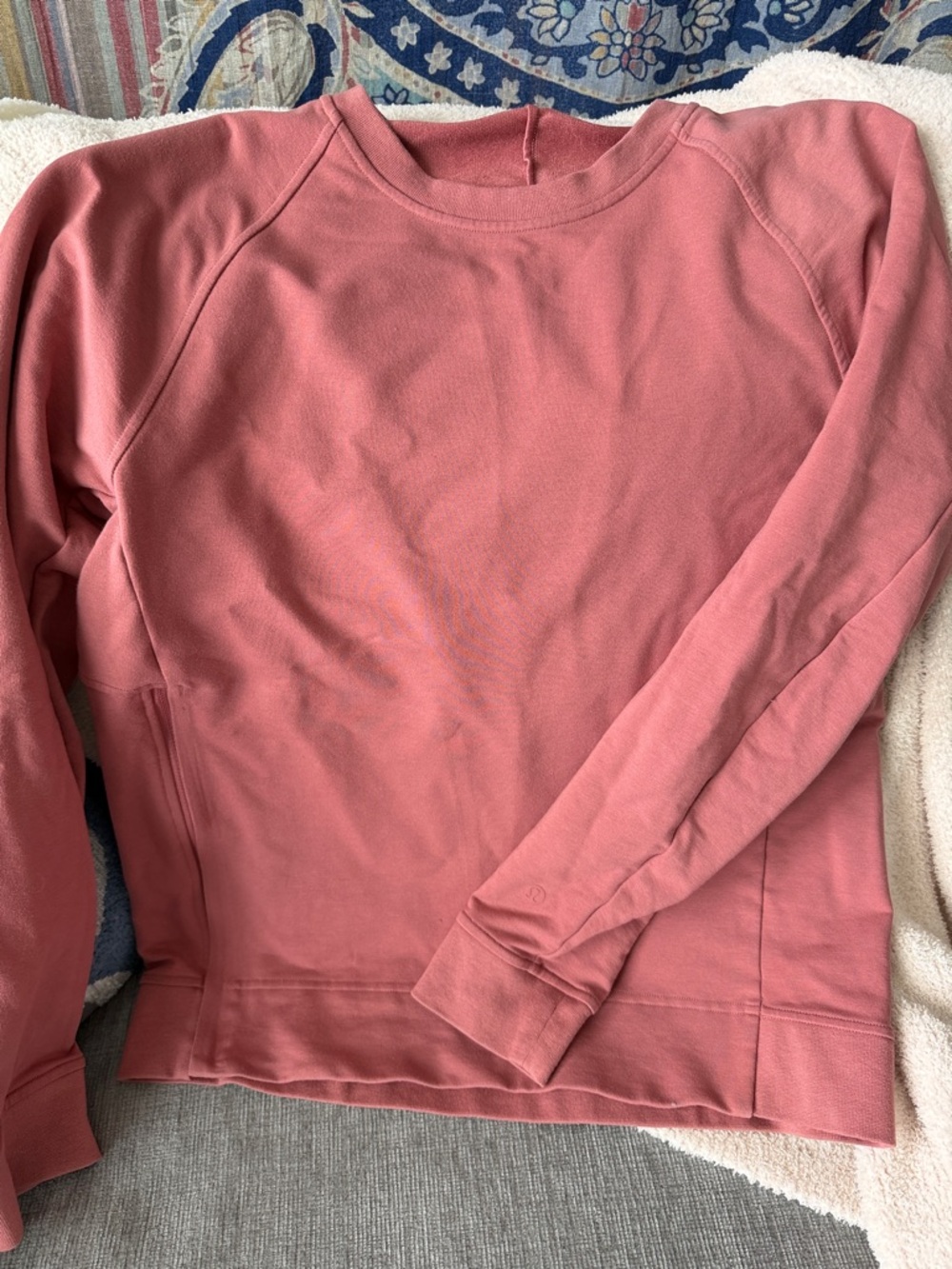 lululemon athletica Women's Scoop Neck Crew in Dusty Rose